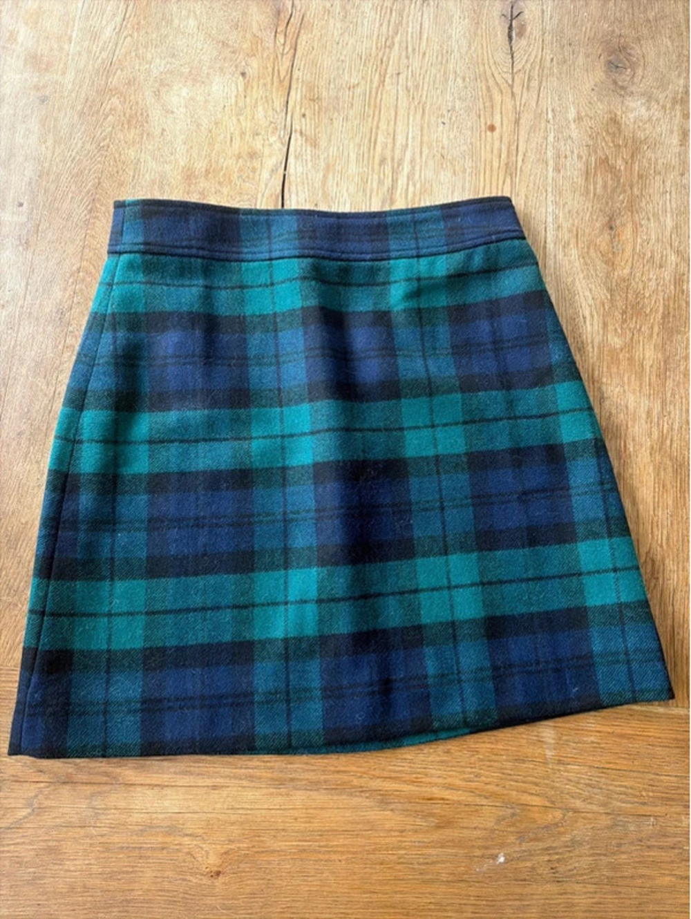 J.Crew Wool Blend Plaid Tartan Pencil Skirt Sz 4